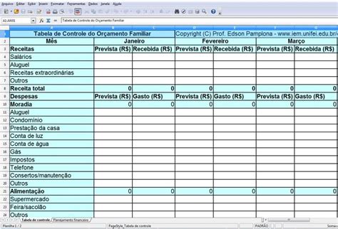 Planilha De Controle Financeiro Pessoal Empresa Excel Grátis