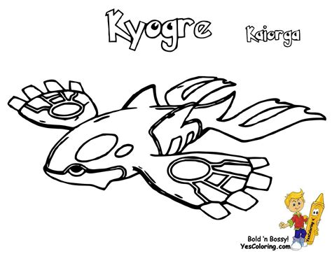 17 Kyogre Pokemon Coloring Pages