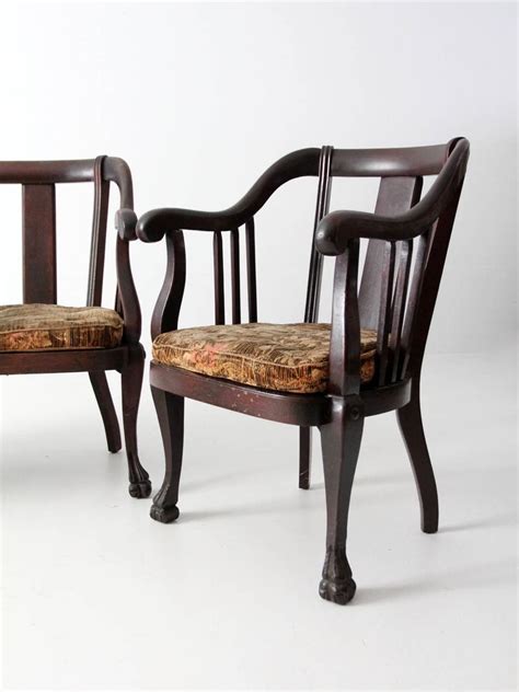 Antique American Empire Furniture Set 1800s Chairs And Etsy