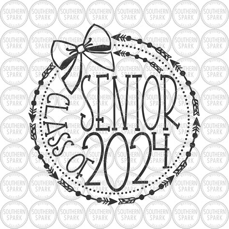 Senior 2024 Svg Senior Class Of 2024 Back To School Etsy