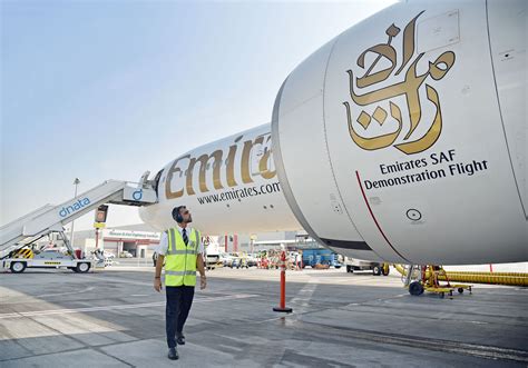 Emirates Operates A Boeing 777 On 100 Saf In One Engine