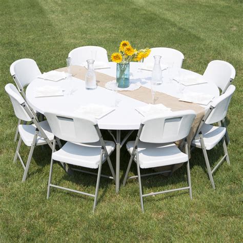 72 Inch Round Folding Table 6 Foot Round Plastic Folding Table