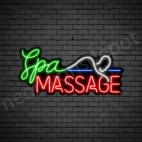 Spa Massage Neon Sign Neon Sign Art Neon Signs Home Custom Neon Signs
