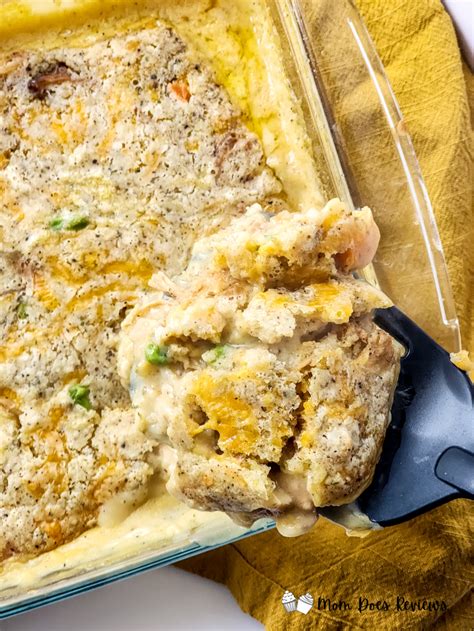 Hearty Chicken Cobbler Casserole Recipe Mom Does Reviews
