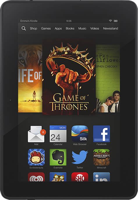 Amazon Kindle Fire Hdx 7 16gb Black B00bwyq9ye Best Buy