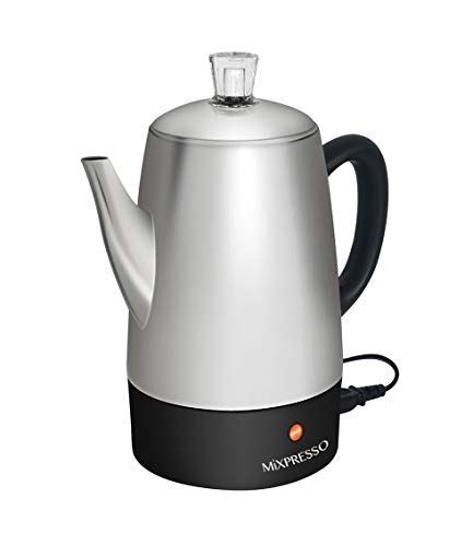 Mixpresso Electric Percolator Coffee Pot Stainless Steel Coffee Maker Percolator Electric