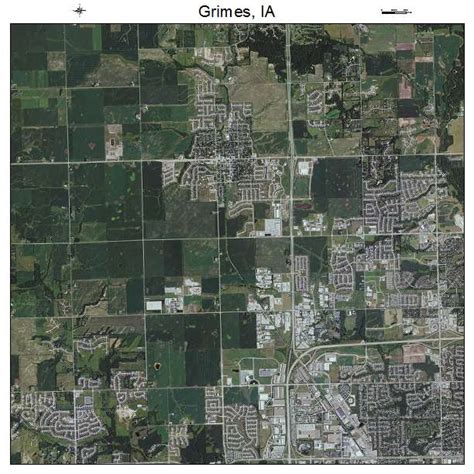 Aerial Photography Map Of Grimes Ia Iowa