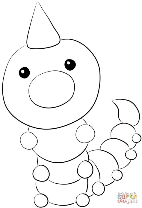 Weedle Coloring Page Free Printable Coloring Pages