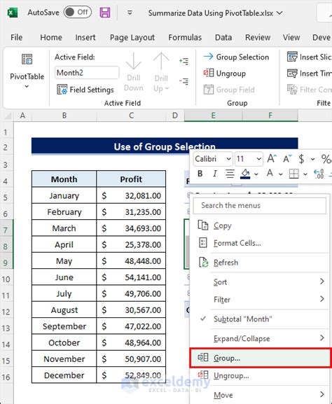 How To Summarize Data In Excel Using Pivot Table Printable Templates