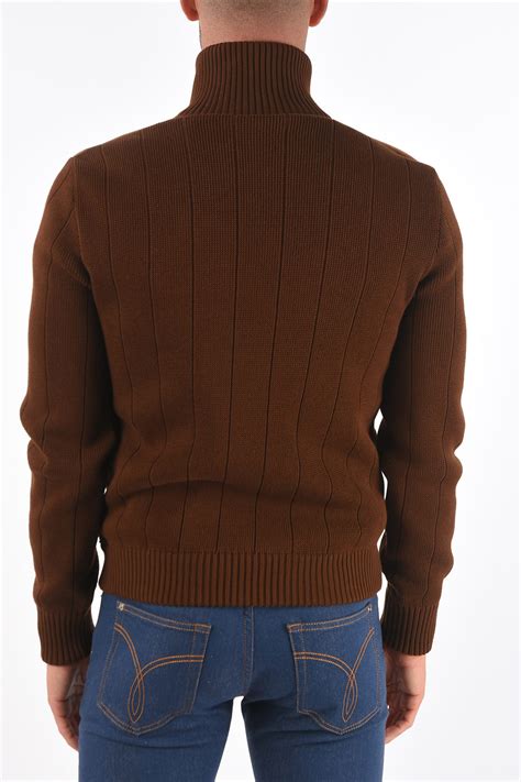 Gucci Suede Bomber Jacket With Knitted Edges And Sleeves Men Glamood