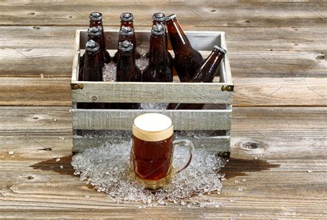 Dark Ice Cold Beer High Quality Food Images ~ Creative Market