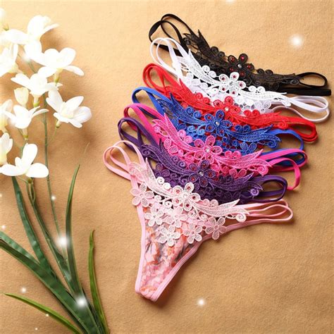 Buy Womens Sexy G String Low Waist Lace Sexy Panties For Ladies Sexy Underwear