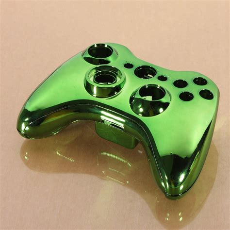 W6 Green Chrome Custom Wireless Controller Replacement Shell Case For