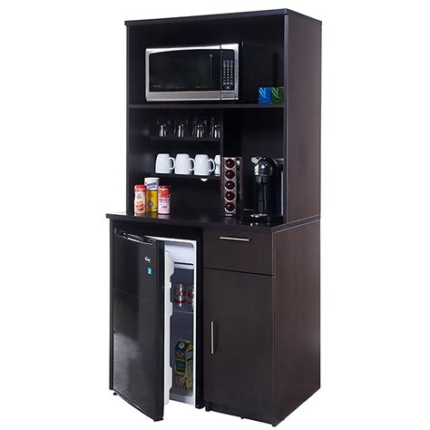 York coffee 33″ sink base sku: Coffee Kitchen Espresso Sideboard with Lunch Break Room Functionality with Assembled Commercial ...
