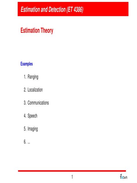 01 Estimation Pdf Pdf Estimator Bias Of An Estimator