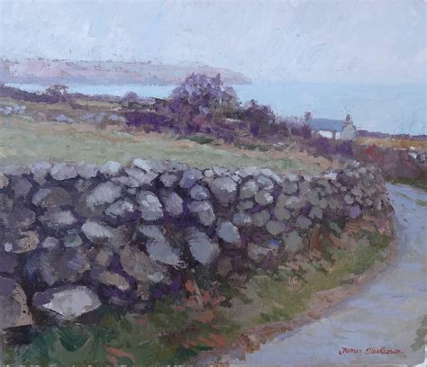 James Mackeown Stone Wall For Sale At 1stdibs Watercolor Stone Wall