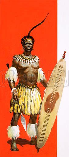 King Shaka Of Zulu Shaka Zulu C1787 1828 Drawing By Granger The
