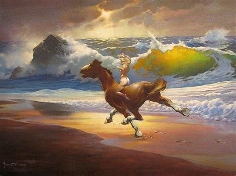 Wld Ride Painting By Frank Frazetta Pixels