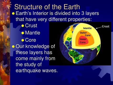 Interior Structure Of Earth Ppt The Earth Images Revimageorg