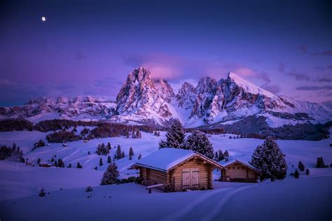 Mountain Cabin Winter Wallpapers Wallpaper Cave Aed