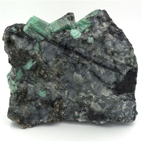 Large Raw Emerald Stone With Matrix Of Black Mica And Catawiki