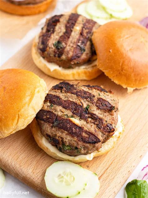 Turkey Burgers So Moist And Flavorful Belly Full