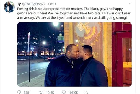 a picture of 2 black men kissing went viral here s why people love it lgbtq nation