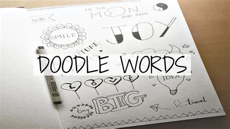 How To Turn Simple Words Into Doodles Doodle With Me Shraddha Shah