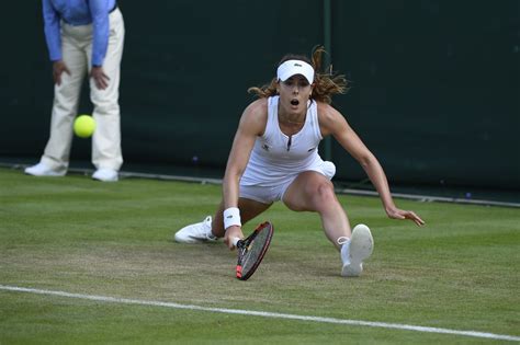 Alize Cornet At 1st Round At Wimbledon Tennis