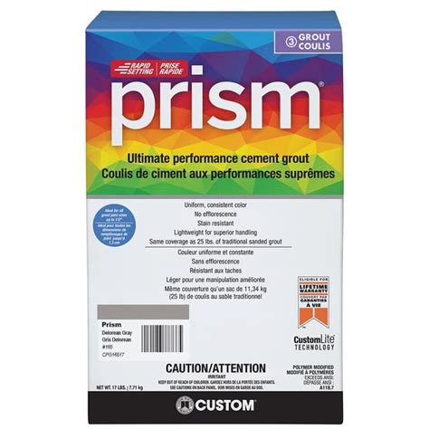 Prism Ultimate Performance Cement Grout Delorean Grey 17 Lb Home