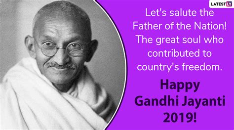 Mahatma Gandhi Jayanti 2019 Greetings Whatsapp Messages Gandhi Ji