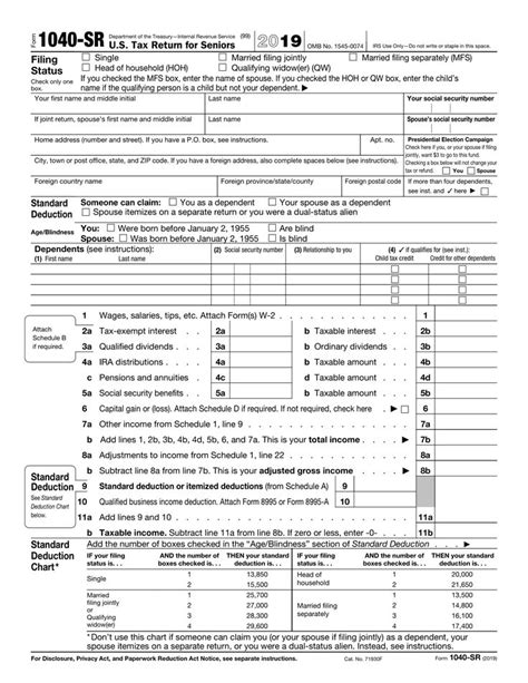 Go to www.irs.gov/form1040 for instructions and the latest information. Fillable Form 1040 SR | 1040 Form Printable