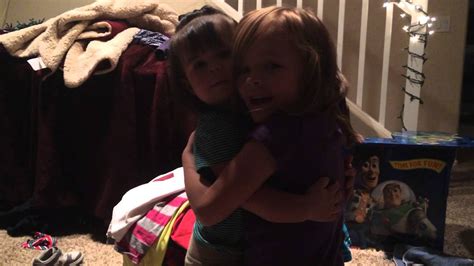 Little Sister Gives Big Sister Hugs And Kisses Youtube