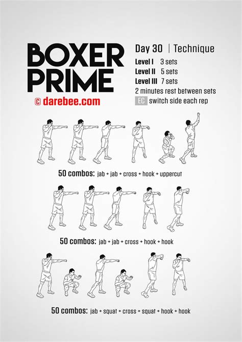 Boxer Prime 30 Day Fitness Program Boxing Workout Shadow Boxing