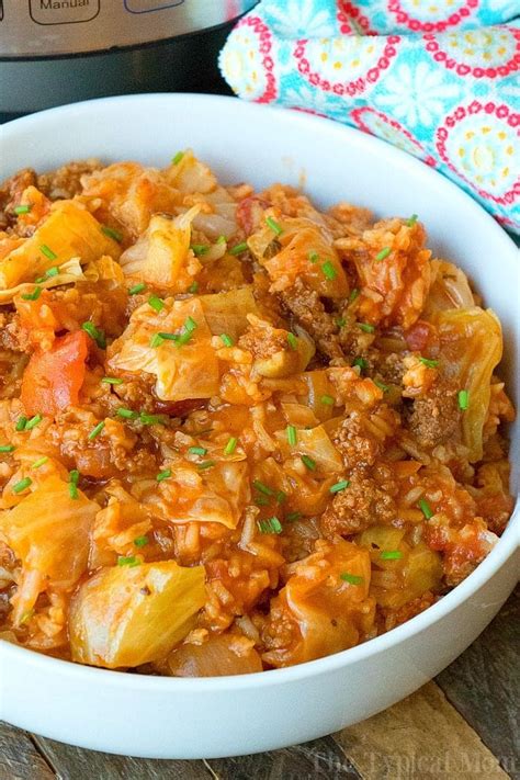 With the one pot cleanup and less cooking time, using your electric pressure cooker is a busy person's best friend. Instant Pot Stuffed Cabbage Casserole · The Typical Mom