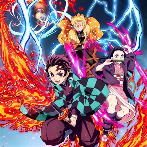 1080x1080 Resolution 4k Demon Slayer Kimetsu No Yaiba Poster 2022