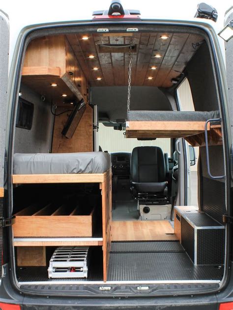 Sprinter Conversion With Fold Down Bed Bed Conversion Fold