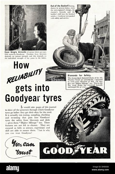 Vintage Print Ad From S For Goodyear Tire Rubber Company Art Collectibles Collectibles