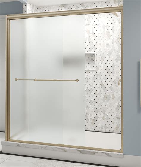 Infinity Semi Frameless 1 4 Inch Glass Sliding Door With Return Shower Door Basco Shower Doors