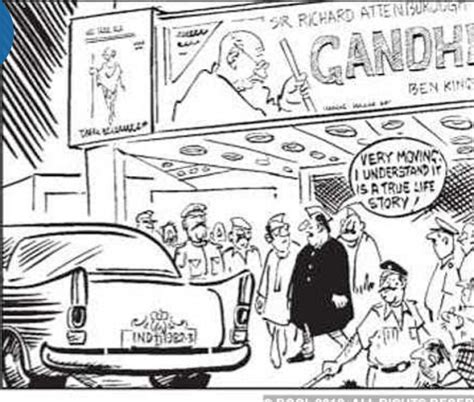 Rk Laxmans Cartoons Mahatma Gandhi In Modern India