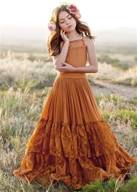 sold out catrin dress in marigold flower girl dresses boho girls boho dress bohemian