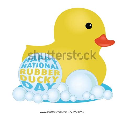 National Rubber Ducky Day Stock Vector Royalty Free 778994266