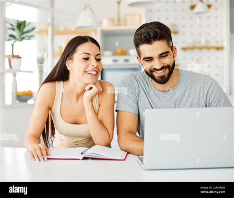 Laptop Woman Man Couple Computer Indoor Technology Young Together