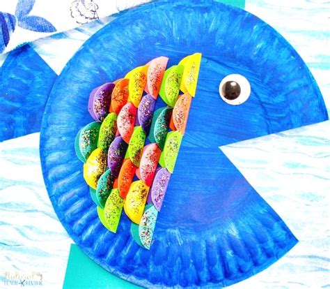 Easy And Creative Crafts Book Themed Crafts Rainbow Fish Crafts