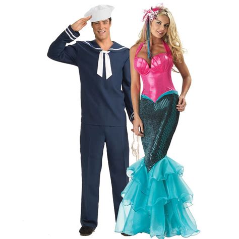 Sexy Mermaid And Sailor Couples Costume Very Best Halloween Costume Ideas Pinterest Mermaid