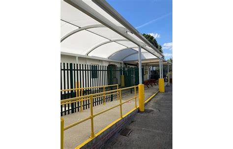 Ashley College Walkway And Outside Gym Fordingbridge Canopies And Buildings