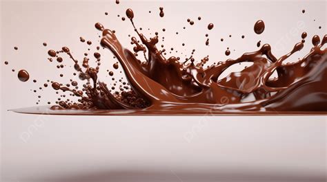 Sculpted Chocolate Flow A Stunning 3d Rendered Splash Background