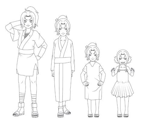 Tsunade Outfit Outlines Child By Sunakisabakuno On Deviantart