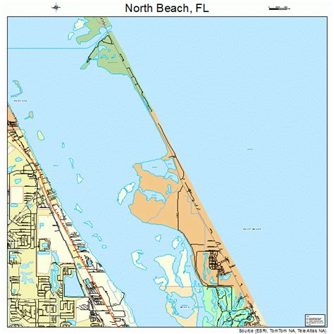 North Beach Florida Street Map 1249231