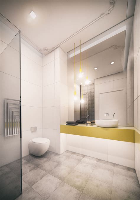 Bathroom Of Small Modern Apartment 1 On Behance